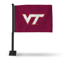 Virginia Tech Hokies Car Flag (Black Pole)