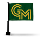 George Mason Patriots Car Flag on Black Pole