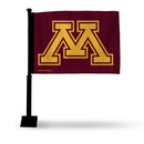 Minnesota Golden Gophers Car Flag - Black Pole