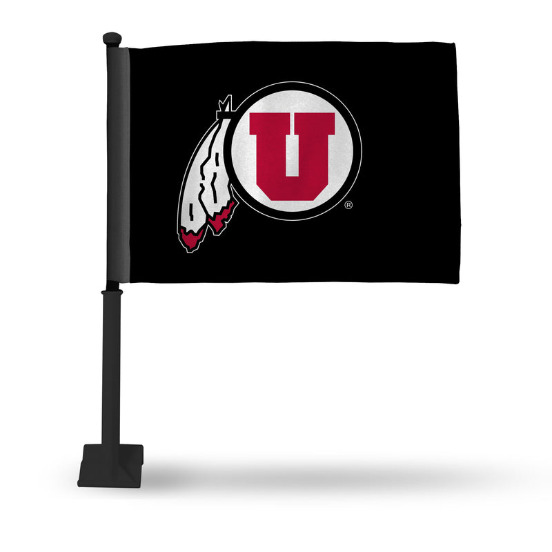 Utah Utes Car Flag (Black Pole)