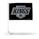 LA Kings Black Car Flag with Black Pole