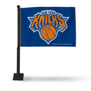 New York Knicks Car Flag - Black Pole