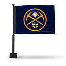 Denver Nuggets Car Flag - Black Pole
