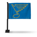 St. Louis Blues Car Flag (Black Pole)