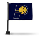 Indiana Pacers Car Flag - Black Pole