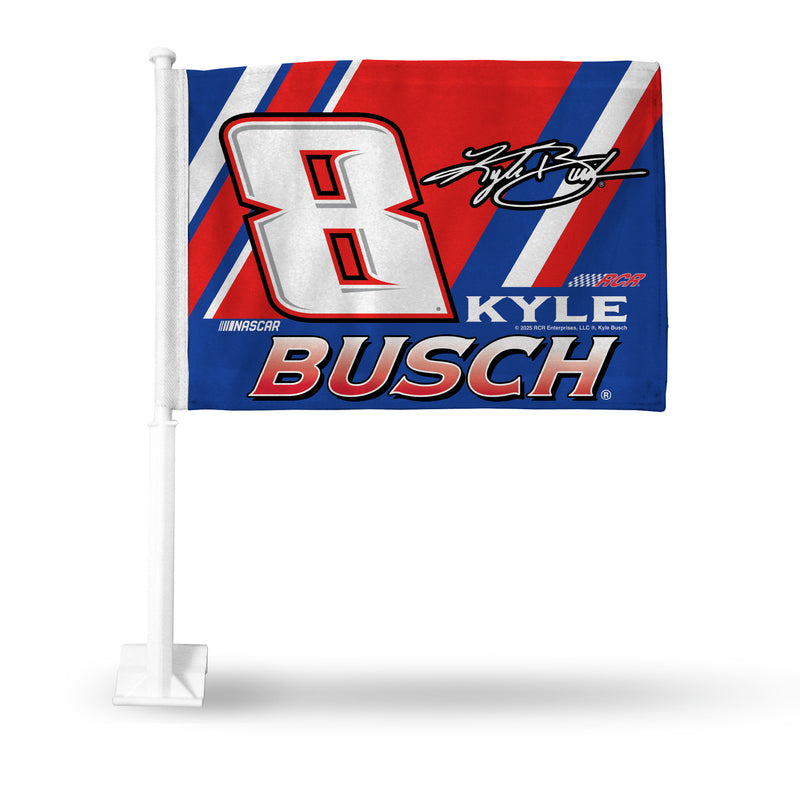 Kyle Busch Car Flag (White Pole)