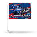 Kyle Larson Car Flag (White Pole) - Car Art