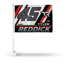 Tyler Reddick Car Flag (White Pole)