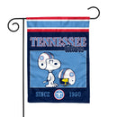 Tennessee Titans Peanuts Game Day 13x18 Inch Double Sided Garden Flag