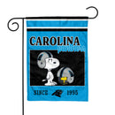 Carolina Panthers Peanuts Game Day 13x18 Inch Double Sided Garden Flag