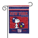 New York Giants Peanuts Game Day 13x18 Inch Double Sided Garden Flag