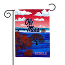 Mississippi Rebels Scenic Double Sided Garden Flag (13"X18")