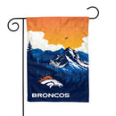 Denver Broncos Scenic Double Sided Garden Flag (13"X18")