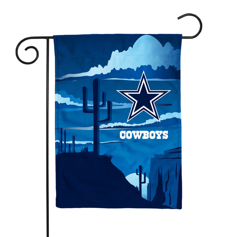 Dallas Cowboys Scenic Double Sided Garden Flag (13"X18")