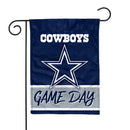 Cowboys Game Day 13x18 Inch Double Sided Garden Flag