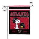 Atlanta Falcons Peanuts Game Day 13x18 Inch Double Sided Garden Flag