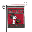 Tampa Bay Buccaneers Peanuts Game Day 13x18 Inch Double Sided Garden Flag
