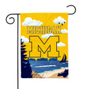 Michigan Wolverines Scenic Double Sided Garden Flag (13"X18")
