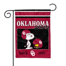 Oklahoma Sooners Peanuts Game Day 13x18 Inch Double Sided Garden Flag