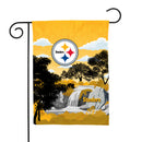 Pittsburgh Steelers Scenic Double Sided Garden Flag (13"X18")