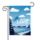 Detroit Lions Scenic Double Sided Garden Flag (13"X18")