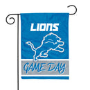 Lions Game Day 13x18 Inch Double Sided Garden Flag