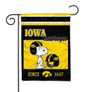 Iowa Hawkeyes Peanuts Game Day 13x18 Inch Double Sided Garden Flag