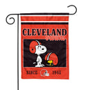 Cleveland Browns Peanuts Game Day 13x18 Inch Double Sided Garden Flag