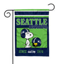 Seattle Seahawks Peanuts Game Day 13x18 Inch Double Sided Garden Flag