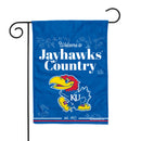 Kansas Jayhawks Double Sided Garden Flag