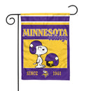 Minnesota Vikings Peanuts Game Day 13x18 Inch Double Sided Garden Flag