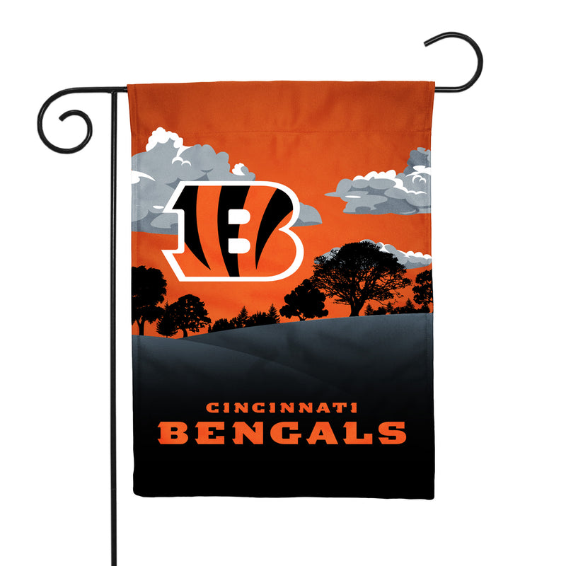 Cincinnati Bengals Scenic Double Sided Garden Flag (13"X18")
