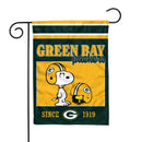 Green Bay Peanuts Game Day 13x18 Inch Double Sided Garden Flag