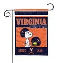 Virginia Cavaliers Peanuts Game Day 13x18 Inch Double Sided Garden Flag