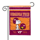 Virginia Tech Hokies Peanuts Game Day 13x18 Inch Double Sided Garden Flag
