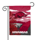 Arkansas Razorbacks Scenic Double Sided Garden Flag (13"X18")