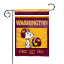 Washington Commanders Peanuts Game Day 13x18 Inch Double Sided Garden Flag