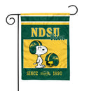 North Dakota State Bison Peanuts Game Day 13x18 Inch Double Sided Garden Flag