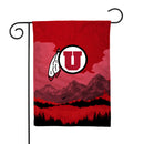 Utah Utes Scenic Double Sided Garden Flag (13"X18")