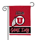 Utah University Game Day 13 X 18 Inch Double Sided Garden Flag