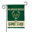 Milwaukee Bucks Game Day 13 X 18 Inch Double Sided Garden Flag