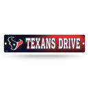 Houston Texans Plastic Street Sign (4x16")