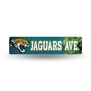 NFL Jacksonville Jaguars Plastic 4" x 16" Street Sign By Rico Industries