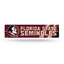 NCAA Florida State Seminoles Plastic 4" x 16" Street Sign By Rico Industries