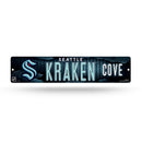 NHL Seattle Kraken Plastic 4" x 16" Street Sign By Rico Industries