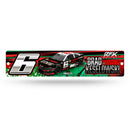 Brad Keselowski No. 6 Plastic Street Sign