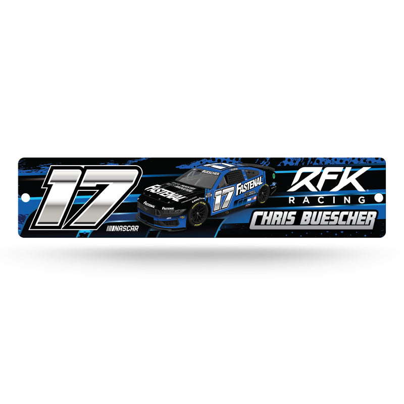 Chris Buescher No. 17 Plastic Street Sign