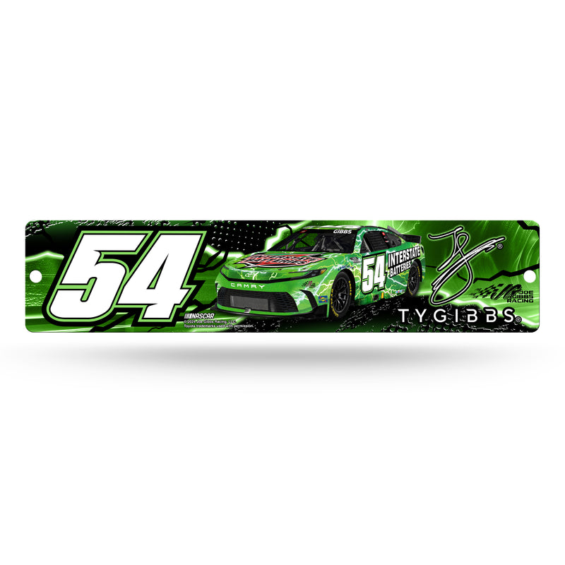 Ty Gibbs No. 54 Plastic Street Sign