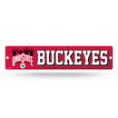 Ohio State Buckeyes O-H-I-O Hand Sign Plastic Street Sign