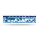 NCAA North Carolina Tar Heels Plastic 4" x 16" Street Sign By Rico Industries